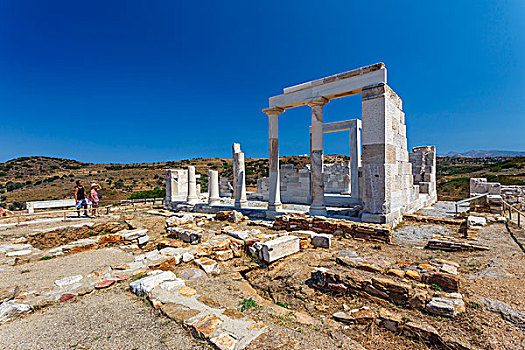 庙宇,遗迹,纳克索斯岛,希腊