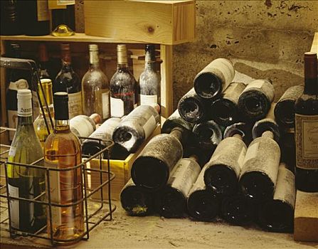 葡萄酒瓶,地窖