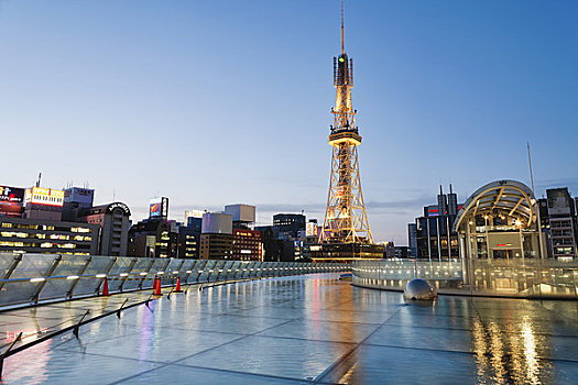 名古屋,電視塔,綠洲,復雜,愛知,本州,日本