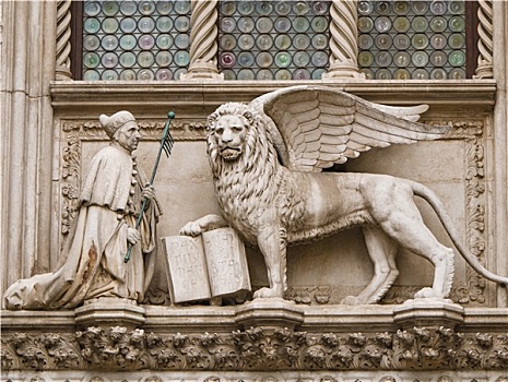 雕塑,总督,狮子,一个,门口,宫殿