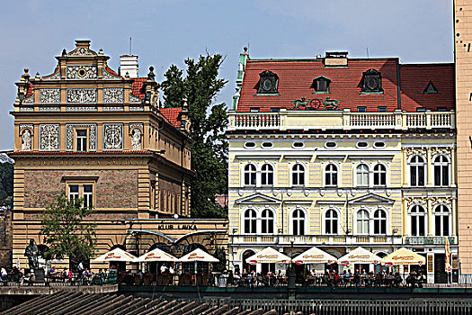 捷克共和国,布拉格,码头,斯美塔那,博物馆
