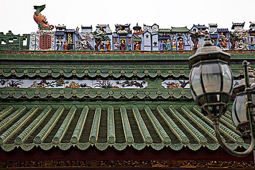 屋顶,雕刻,中国