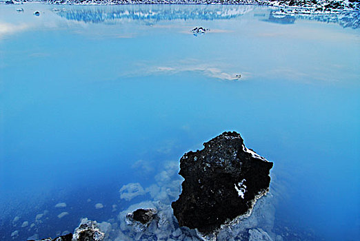 iceland,blue,lagoon,color,lake,in,the,middle,of,lava,rocky,field