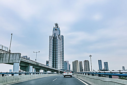 安徽省合肥市都市高楼建筑景观