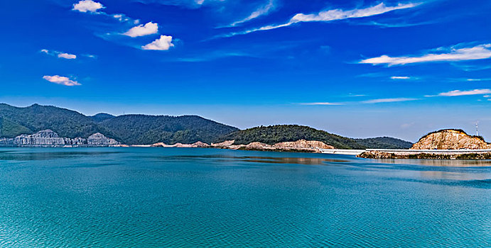 安徽省芜湖市响水涧水库蓄水池湿地自然景观