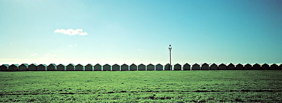 海滩小屋,布莱顿,英格兰