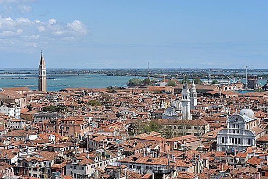 城市风光,俯视,威尼斯,意大利,欧洲