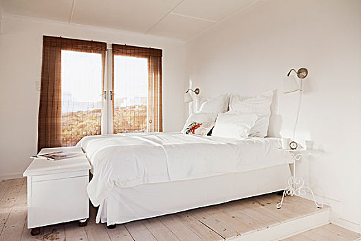 床,白色,卧室