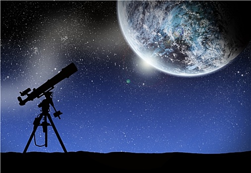 望远镜,太空,风景