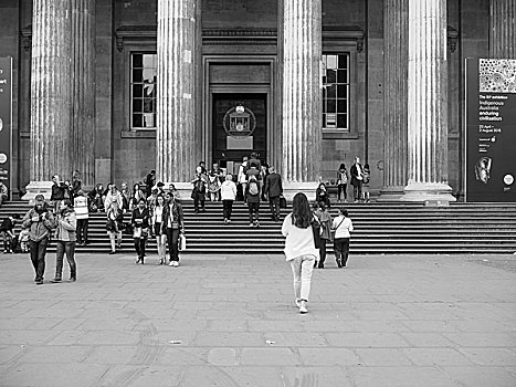 黑白,大英博物馆,伦敦