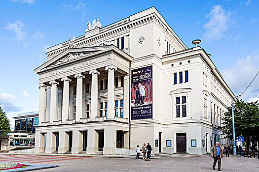 拉脱维亚,国家,歌剧院,里加,欧洲
