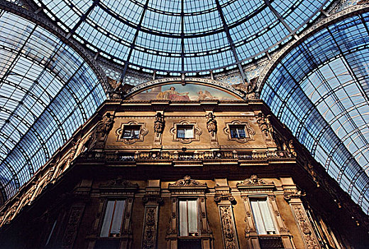 玻璃天花板,米兰,伦巴底,意大利