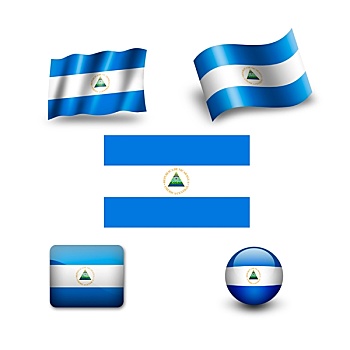 尼加拉瓜,旗帜,象征