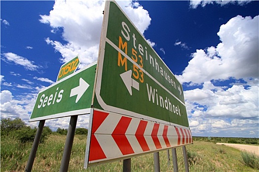 纳米比亚,交通标志