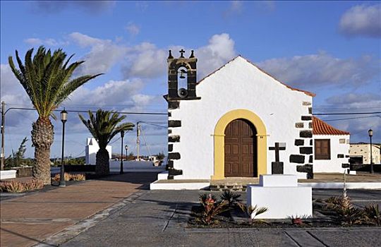 教区教堂,富埃特文图拉岛,加纳利群岛,西班牙,欧洲