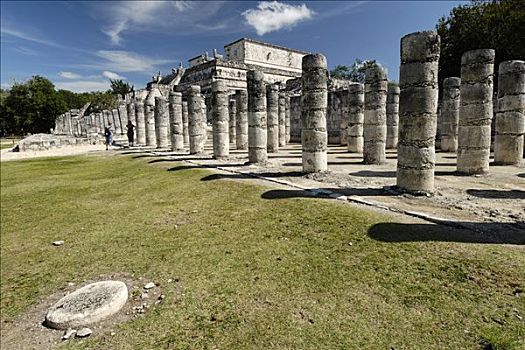 武士神庙,玛雅,托尔特克文明,遗迹,奇琴伊察,新,尤卡坦半岛,墨西哥