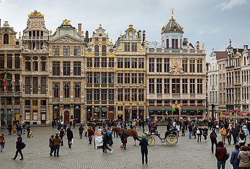 房子,巴洛克,建筑,大广场,布鲁塞尔,比利时,欧洲