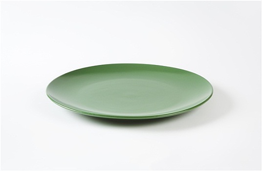 圆,坚实,绿色,餐盘