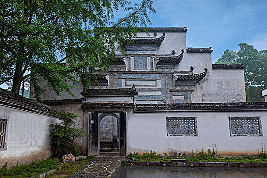 安徽黟县宏村民居的门庭
