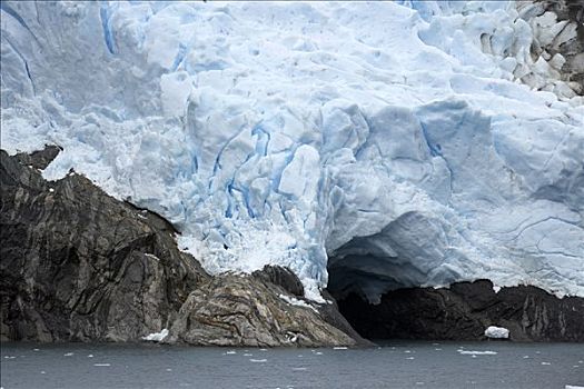 冰河,比格尔海峡,智利,巴塔哥尼亚