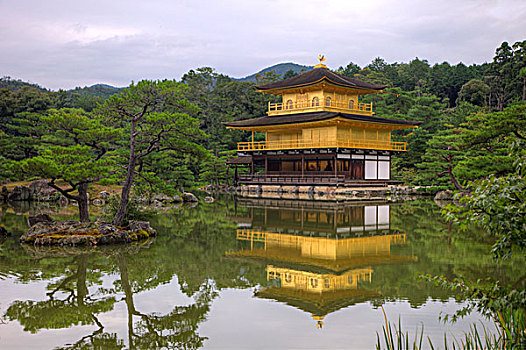 日本,京都,水塘,画廊