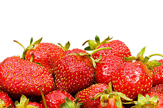 红色,草莓,隔绝,白色背景