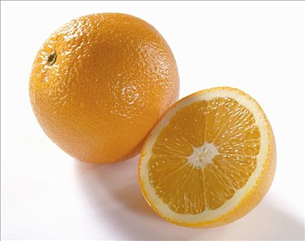 一个,一半,橙子