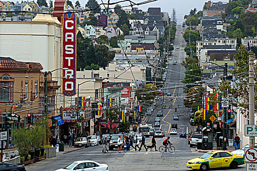 街景,旧金山,加利福尼亚,美国