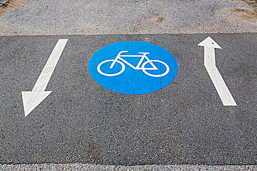 自行车道,标记,公路