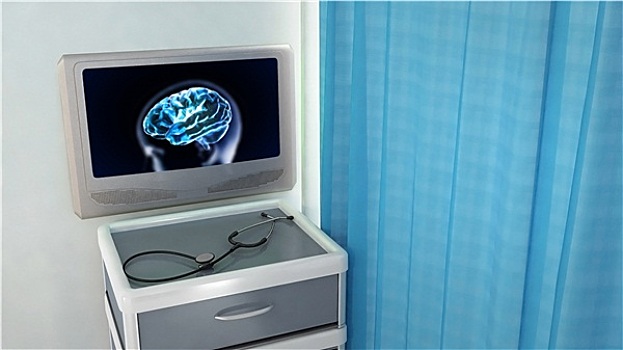 蓝色,大脑,x射线,医疗,房间