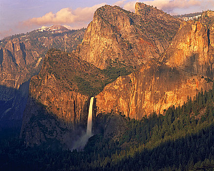布里尔维尔瀑布,优胜美地山谷,灵感,优胜美地国家公园,加利福尼亚