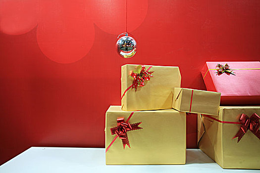礼盒,圣诞饰品