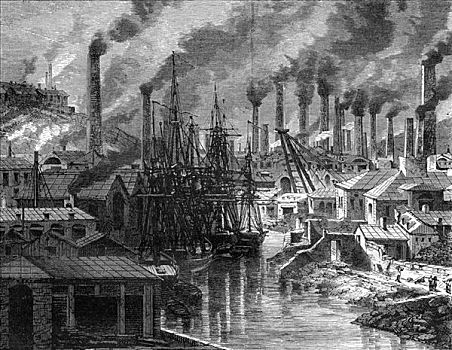 铜,工厂,康沃尔,19世纪,艺术家