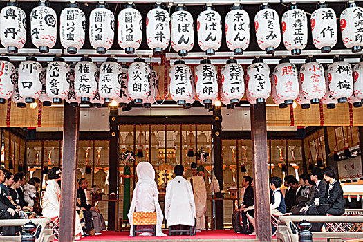日本,京都,东山,婚礼,场景,神祠