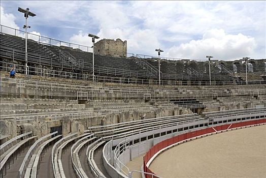 古老,圆形剧场,一个,罗马式建筑,普罗旺斯,阿尔勒,法国,欧洲