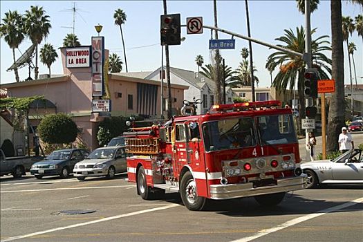 消防员,好莱坞,洛杉矶,加利福尼亚,美国