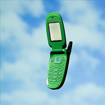 绿色,手机