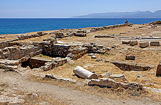 古老,教堂,图案,地面,克里特岛,希腊,欧洲