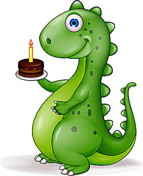 有趣,恐龙,生日蛋糕