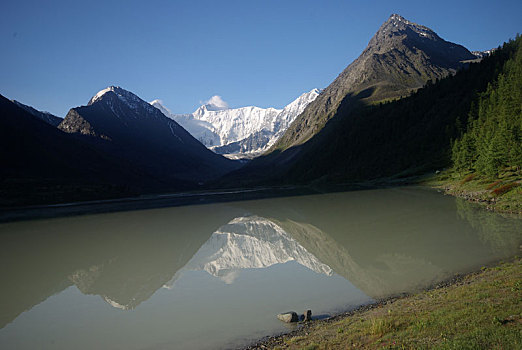 山,河,水流,峡谷,石头,岩石,陆地,靠近,漂亮,山景