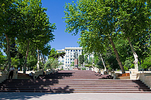 楼梯,公园,巴库,阿塞拜疆