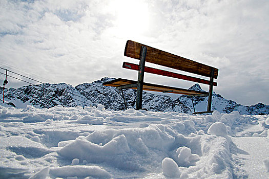 长椅,阿尔卑斯山