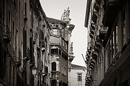 雕塑,房顶,古建筑,威尼斯,意大利