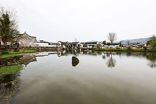 呈坎,安徽,古村落,旅游,景点,水乡,住宅,房子,小桥,拱桥,春天,居民,原生态