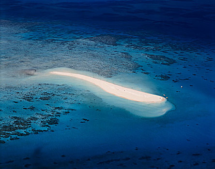 沙,岛屿,大堡礁,昆士兰,澳大利亚