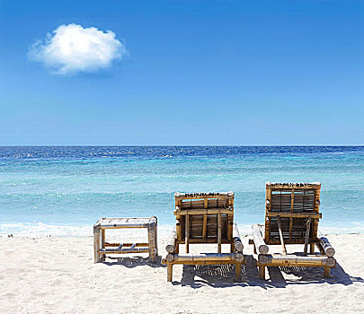 沙滩椅,海滩