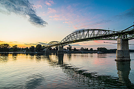 玛丽亚,桥,多瑙河,联系,埃斯泰尔戈姆,匈牙利,斯洛伐克,欧洲