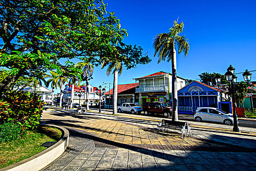 城镇广场,普拉塔港,多米尼加共和国
