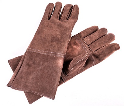 褐色,皮革,焊工,手套