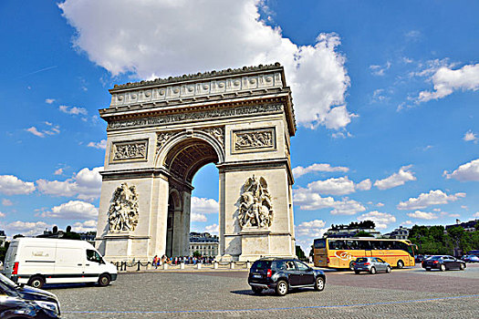 拱形,环岛,巴黎,法国,欧洲